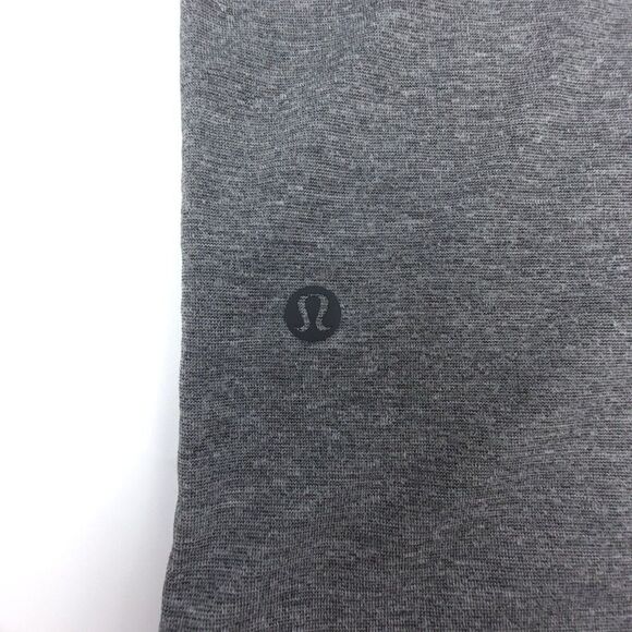 LULULEMON Metal Vent Tech Gray Athletic Lion Polo Short Sleeve Shirt Men's Small - Picture 6 of 9
